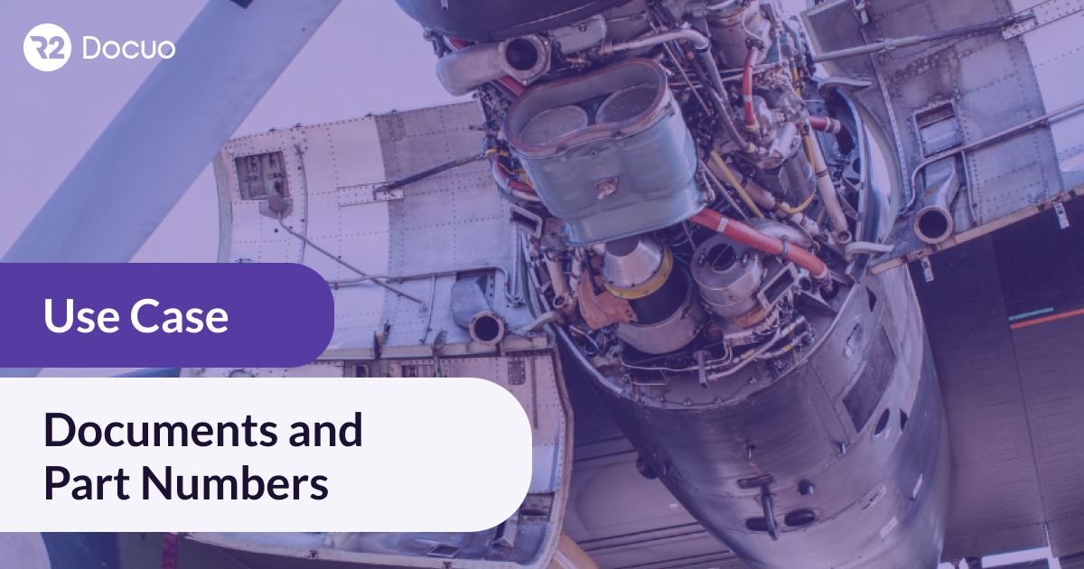 Use case: documents and part numbers