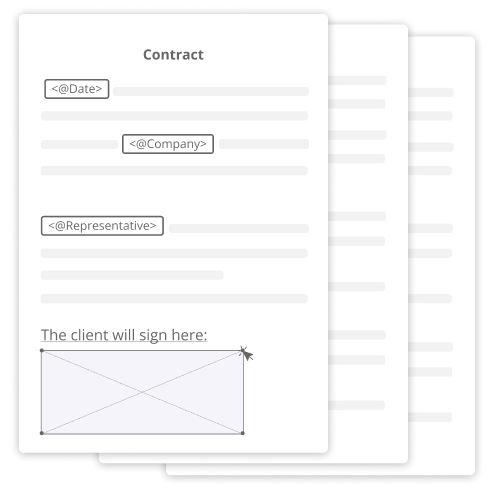 Prepare your templates for electronic signature