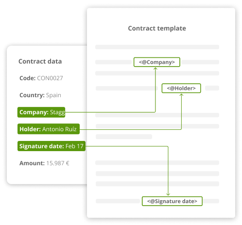 Document creation from Template