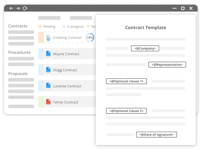 Automatic Document Creation from Templates