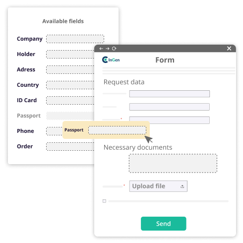 Easily create 100% customized Online Forms