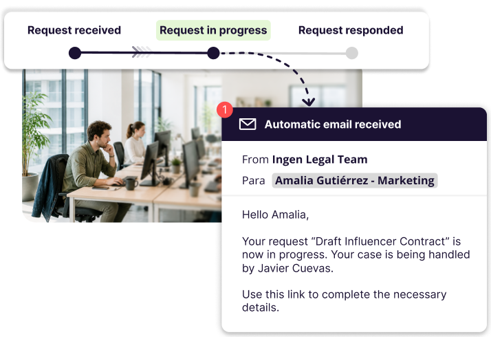 Organize your Legal Team's requests