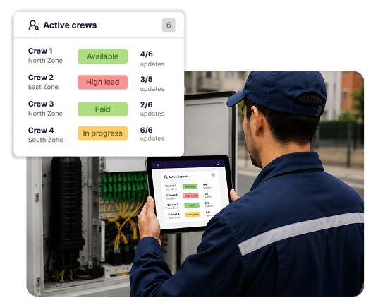 Crew and technician management