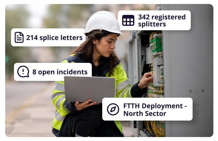 FTTH network rollout and construction