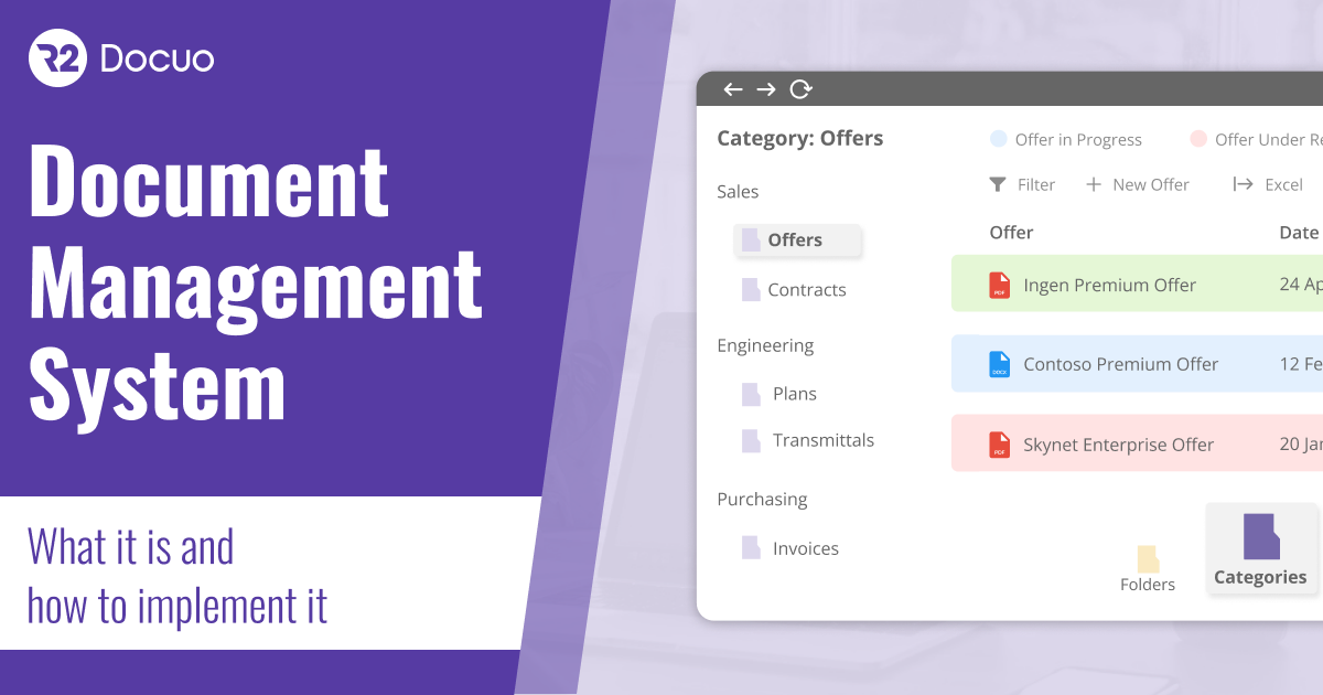 Cover: Document Management System, what it is and how to implement it