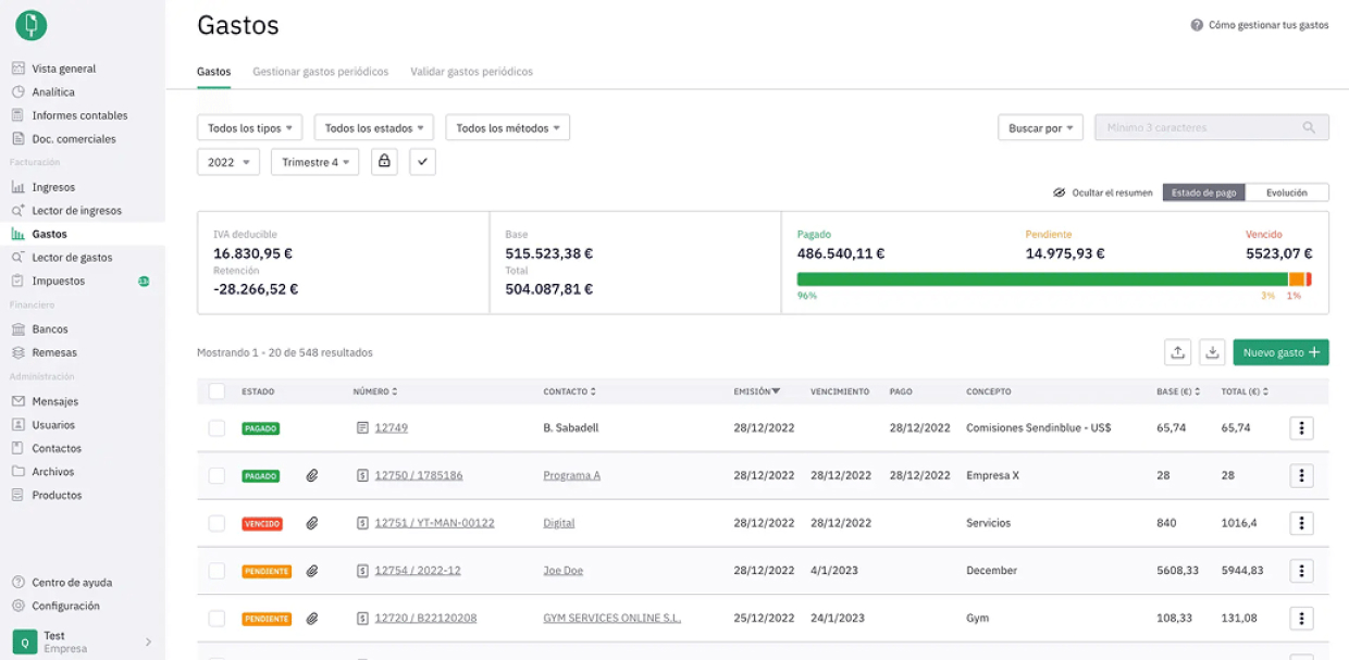 Quipu interface