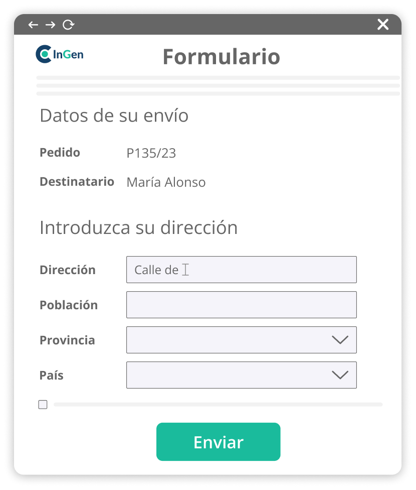 Envía Formularios que ya estén rellenos