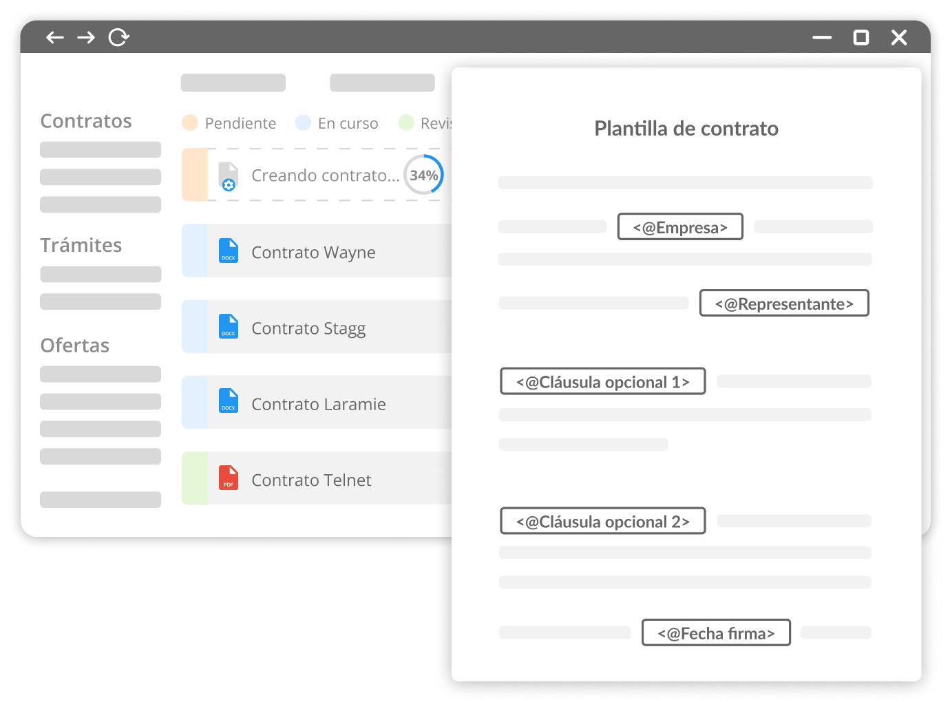 Creación Automática de Documentos desde plantilla