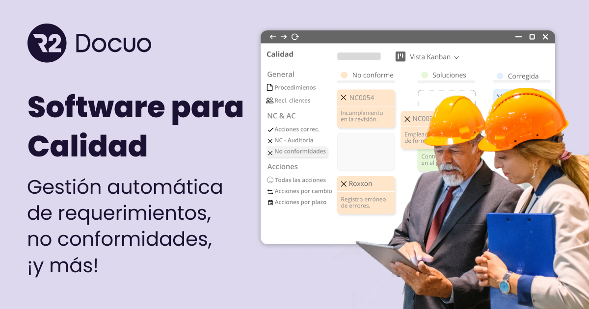 Software ISO 9001, 27001, ENS para Gestión de Calidad | Docuo