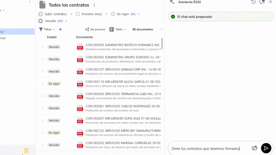 Simplemente pregunta a Docuo