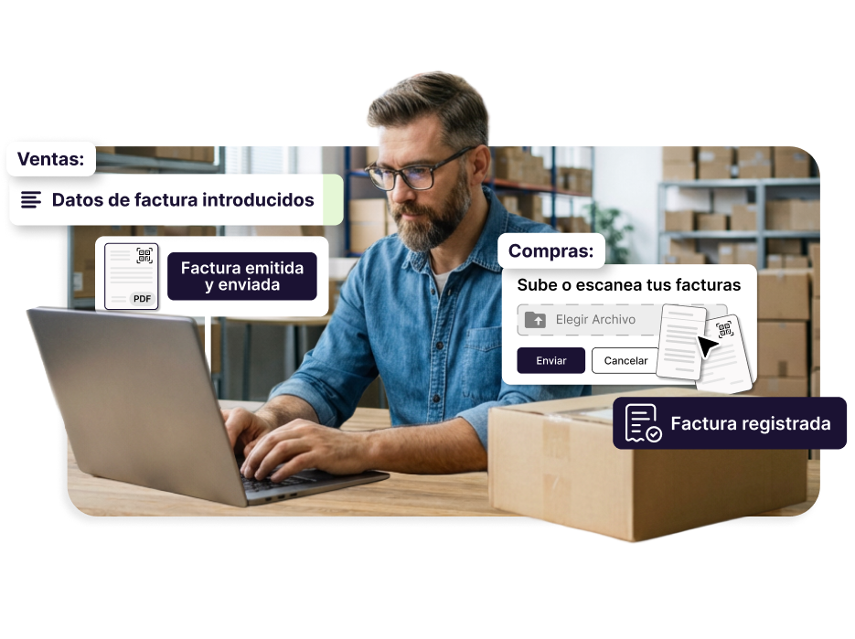 Emite con Verifactu y utiliza la IA para registrar tickets y facturas de compra