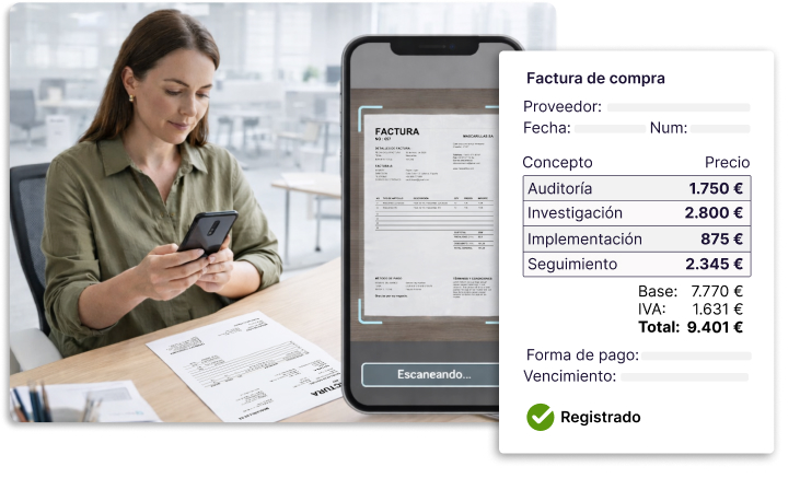 Deja que la IA pique las facturas por ti