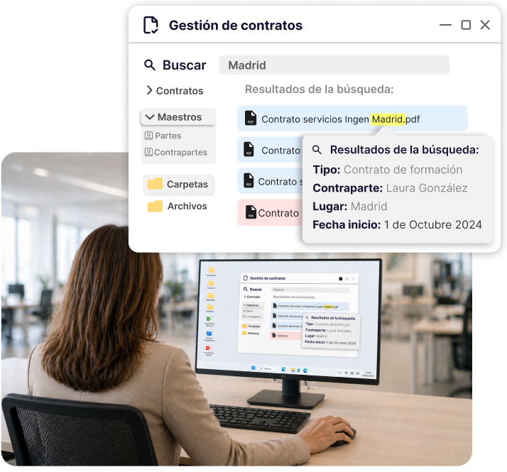 Cada contrato en su lugar