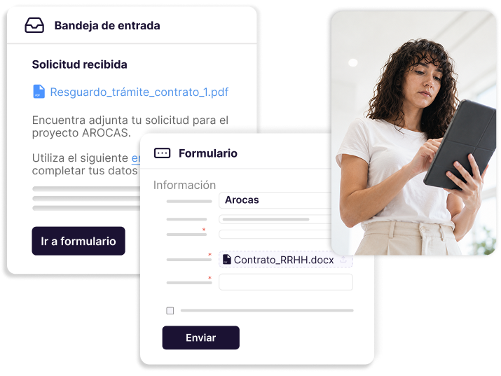 Recoge la información con formularios