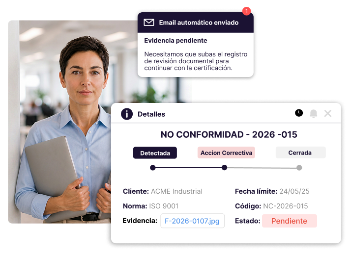No conformidades y acciones correctivas