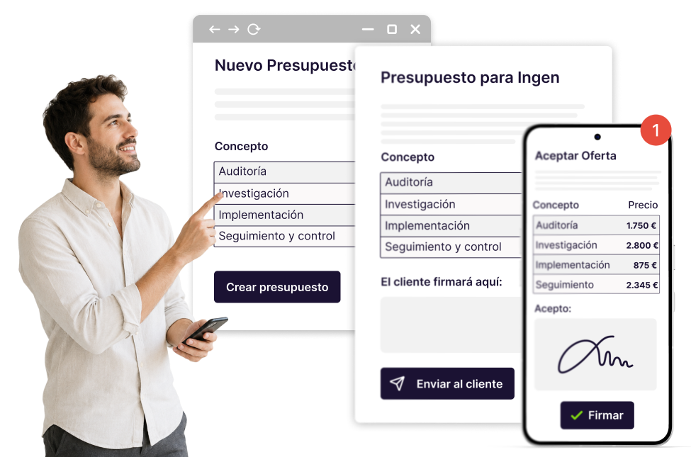 Tus  presupuestos y ofertas aceptados en tiempo récord