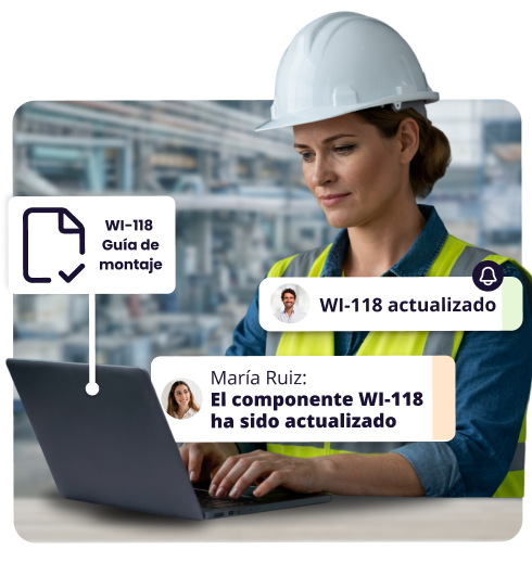 Gestión Documental para  fabricación de componentes en ingeniería