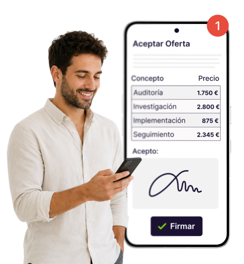 Tus  presupuestos y ofertas aceptados en tiempo récord