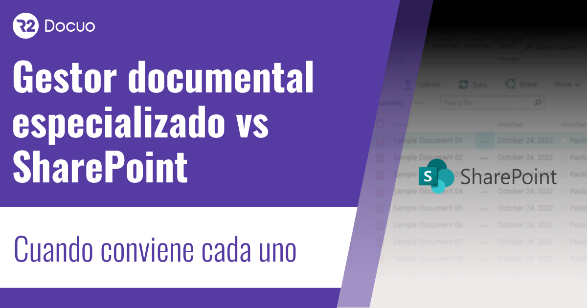 Gestor documental vs SharePoint