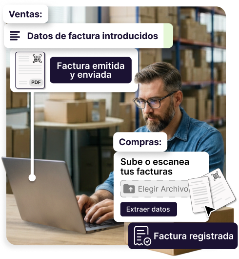 Emite Facturas cumpliendo Verifactu y utiliza la IA para registrar tus Tickets de compra